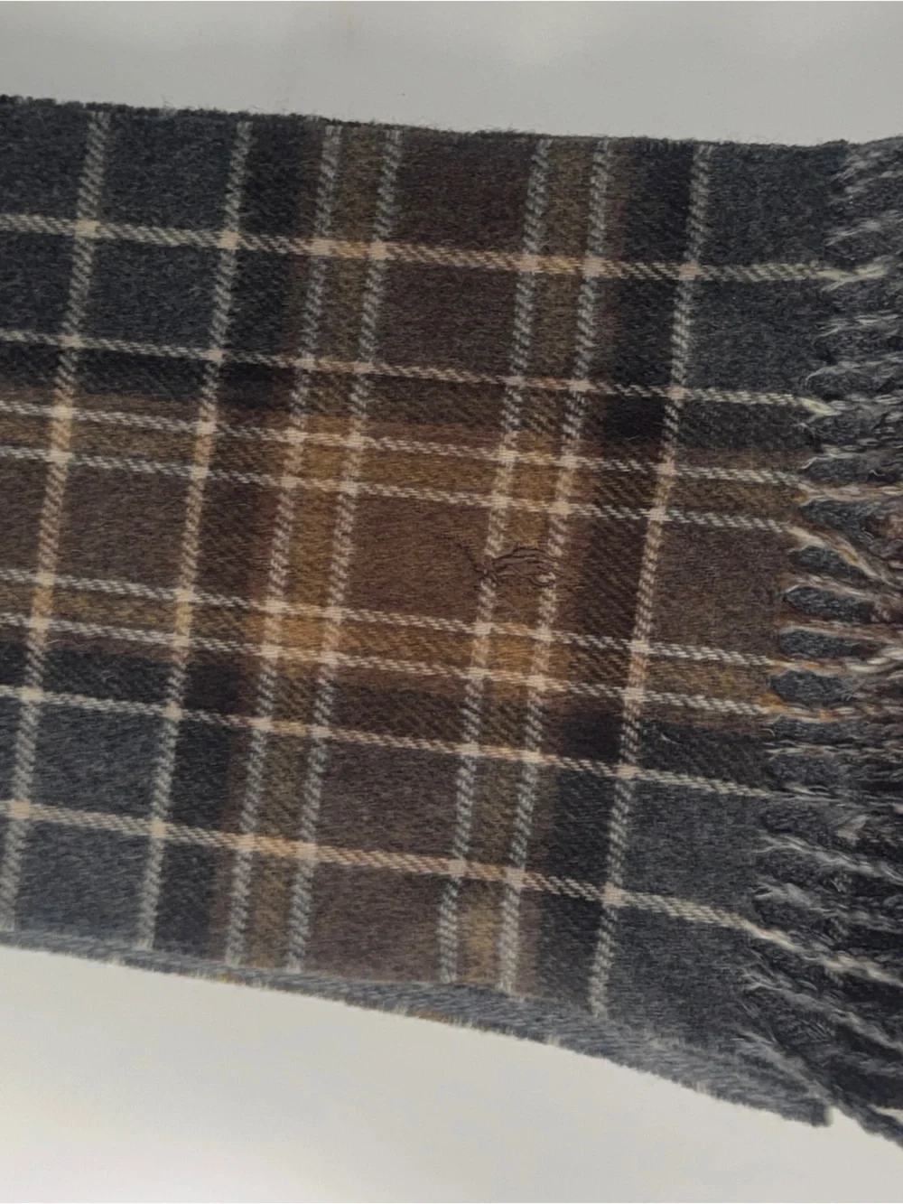 Ralph Lauren  Italian Lambs Wool Plaid  Scarf